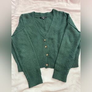 Emerald crop cardigan